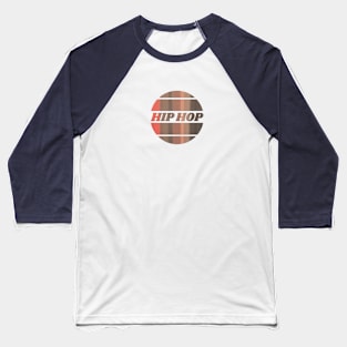 Hip hop - circular logo with red stripes Baseball T-Shirt